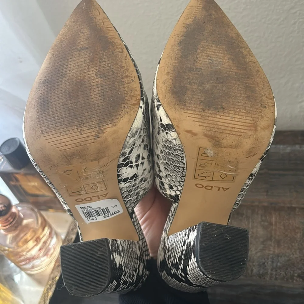 ALDO Python chunky heel - Picture 6 of 7